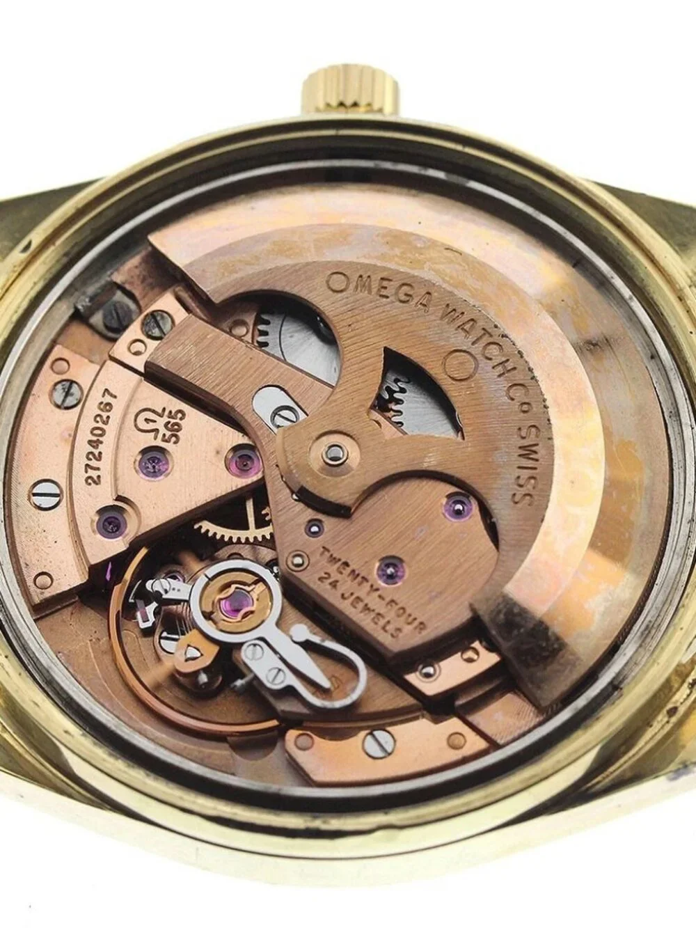 OMEGA Geneve 166.041 Date cal.565 Silver Dial Automatic Men's Watch_956874